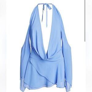 I.AM.GIA Light Blue Halter Mini Dress